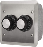 Infratech 14-4205 Dual Flush Mount Input Regulator With Stainless Steel Wall Plate And Gang Box