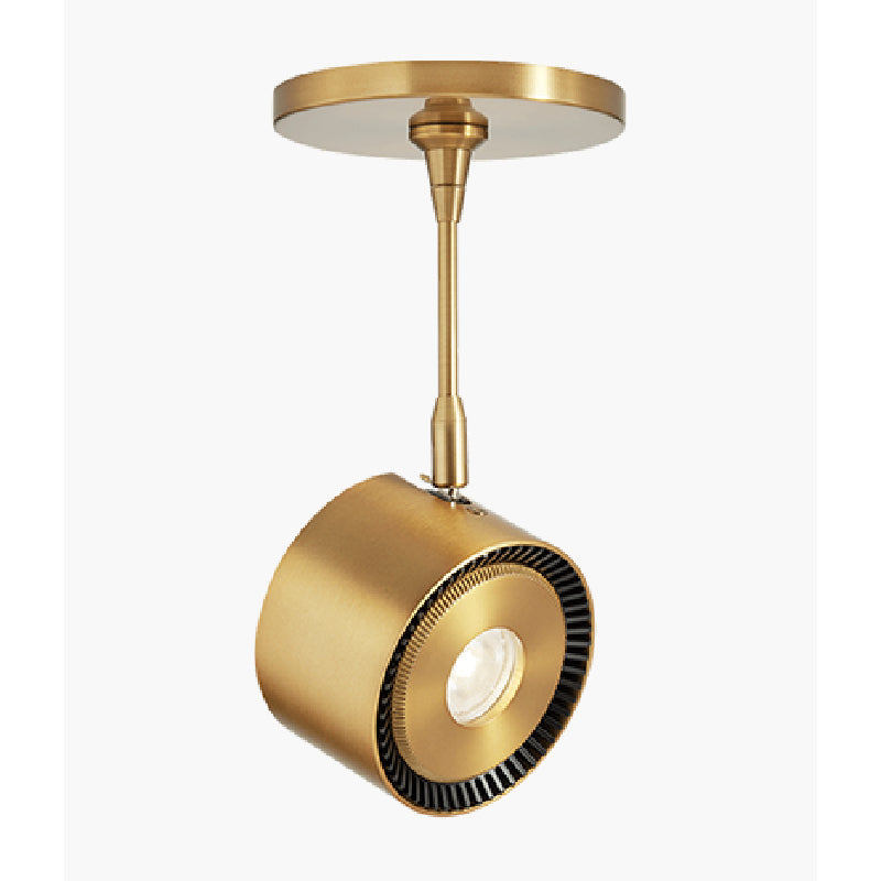 Visual Comfort Architectural 700MPISO8302003R-LED Modern Sean Lavin 3" LED ISO Head with Monopoint Canopy Ceiling Light CCT 3000K - Voltage 12V - Finish Aged Brass - Beam Spread 20°