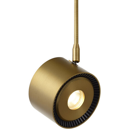 Visual Comfort Modern Collection 700FJISO8275006R-LED Sean Lavin ISO 1 Light 12 FreeJack Low-Voltage 6" Track Head LED Aged Brass 80 CRI 2700K 50°
