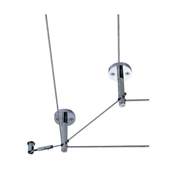 Visual Comfort Architectural 700KSO05S Kable Lite Rigid Post Standoff - Satin Nickel - Pair - 5" Lengths - For Cable Separations