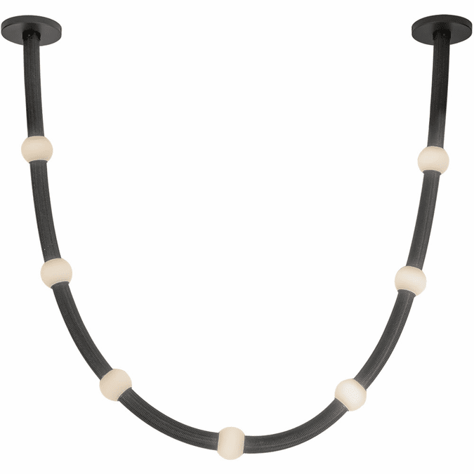Kuzco Lighting PD39307-BK/OP-UNV-RT Corda LED 2.38 inch Opal Glass Pendant Ceiling Light Black Finish
