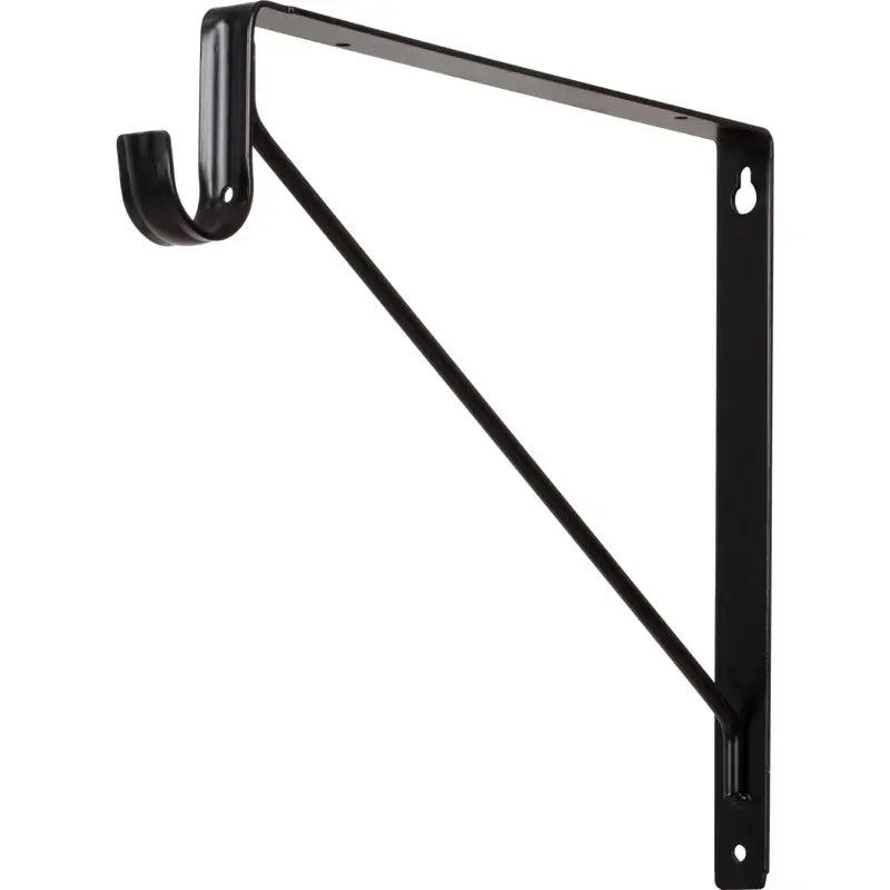 Task Lighting L-LCR-SS-BK Shelf Bracket Support Lighted Closet Rod Black