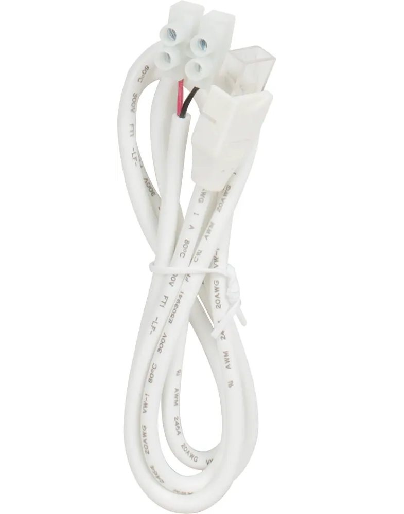 Task Lighting L-NT-L2W-W Neon Top Bend Light to Wire Connector White LED Tape
