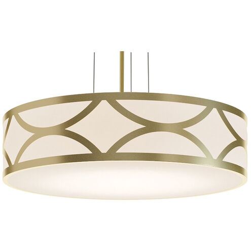 AFX Lighting  LAKP24LAJUDGD 24-in 42W Lake Pendant Light, 3200 lm, 120V-277V, CCT Select, Gold