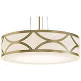 AFX Lighting  LAKP24LAJUDGD 24-in 42W Lake Pendant Light, 3200 lm, 120V-277V, CCT Select, Gold