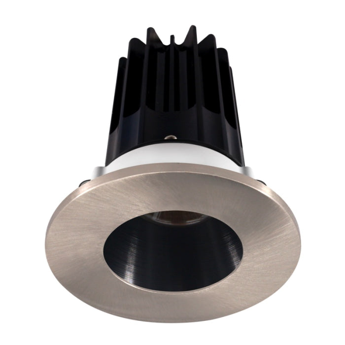 LOTUS LED-2-S15W-27K-2RRBK-2RTBN 2" LED RECESSED DOWNLIGHT - High Output - 15W - 2700K - 980 Lumens - Black Reflector - Round Brushed Nickel Trim - 120V