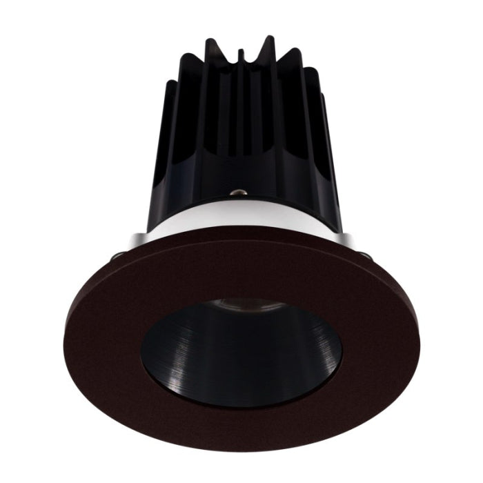 LOTUS LED-2-S15W-30K-2RRBK-2RTBZ 2" LED RECESSED DOWNLIGHT - High Output - 15W - 3000K- 1000 Lumens - Black Reflector - Round Bronze Trim - 120V