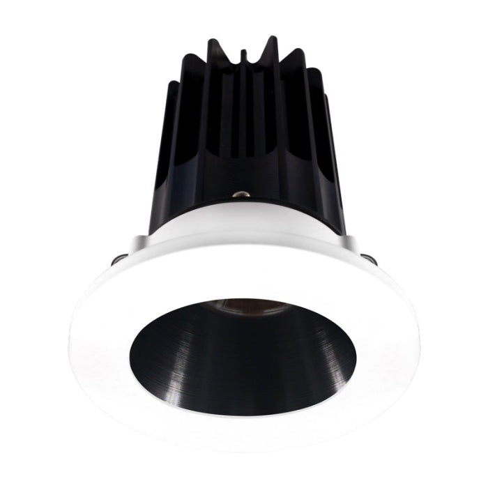 LOTUS LED-2-S15W-3018K-2RRBK-2RTWH 2" LED RECESSED DOWNLIGHT - High Output - 15W - Warm Dim / 3K-18K - Black Reflector - Round White Trim - 120V