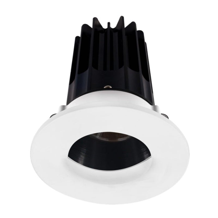 LOTUS LED-2-S8W2-40K-2RRBK-2RWW 2" LED RECESSED DOWNLIGHT - 8W - 4000K - 620 LUMENS - BLACK REFLECTOR - WALL WASH TRIM - 120V