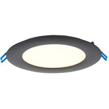 Lotus LED Lights LL6R-30K-BK Lotus 6" Ultimate Super Thin LED Downlight – 17W - 3000K - 980 Lumens – 120V - Black