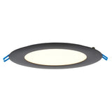 Lotus LED Lights LL6R-50K-BK Lotus 6" Ultimate Super Thin LED Downlight – 17W - 5000K - 1,050 Lumens – 120V - Black