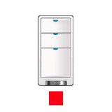 Wattstopper LMSW-103-R Digital Lighting 3-Button Wall Switch - Infrared – 24V - Red