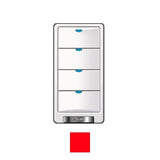 Wattstopper LMSW-104-R Digital Lighting 4-Button Wall Switch - Infrared – 24V - Red