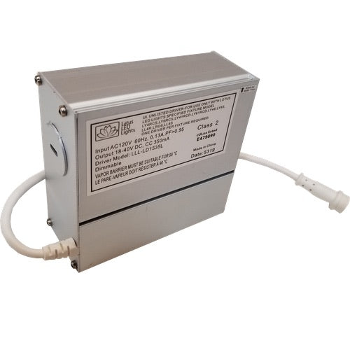 Lotus LED Lights LLL-LD1535-TR Lotus 0-10V Adder For Dimming Driver For LL4RR / LL4SR / LD4R / LD4S MODELS - 120-347V - With Armored Cable 15W
