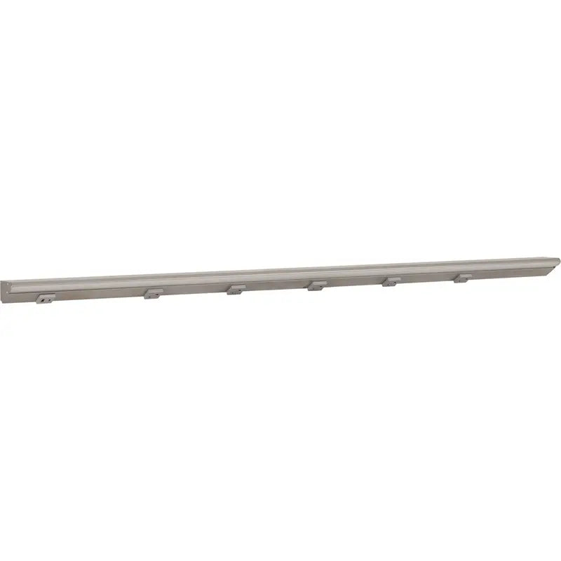 Task Lighting LPUL48T6RGSN 48.5" Lighted Power Strip - 2400 Lumens - 24W - CCT Tunable - 5 Receptacles - 1 USB-A/C - 12V - Finish: Satin Nickel/Gray