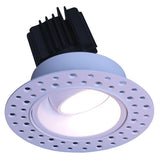 Lotus LED Lights LRG3-5CCT-HO-IT-WH Lotus 3" Round Regressed Gimbal Led Downlight - High Output – 11W - Trimless - 27K / 3K / 35K / 4K / 5K - 120V - White