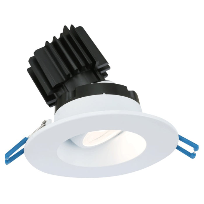 Lotus LED Lights LRG3-3018K-HO-WH Lotus 3" Round Regressed Gimbal Led Downlight - High Output - 11W - Dim To Warm / 3K-18K - 770 Lumens – 120V - White