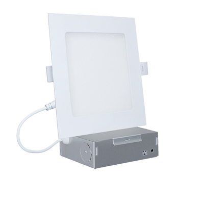 Lighting Spot 26 LS-CS-6-5CCT-SQ 6" Square Canless LED Recessed Downlight - Color Temperature: 5CCT - Finish: White