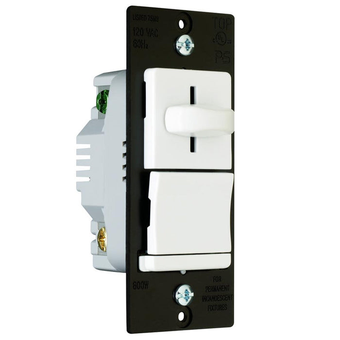 Wattstopper LS603PW LS Series Incandescent Slide Dimmer - Finish: White