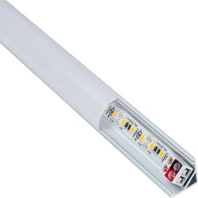 Task Lighting LV2P312V09-03W3 6-5/8" 12V 225 Lm/Ft Angled Linear Fixture, Sinlge-White, Fits 9" Wall Cabinet, 99 Lumens/Fixture