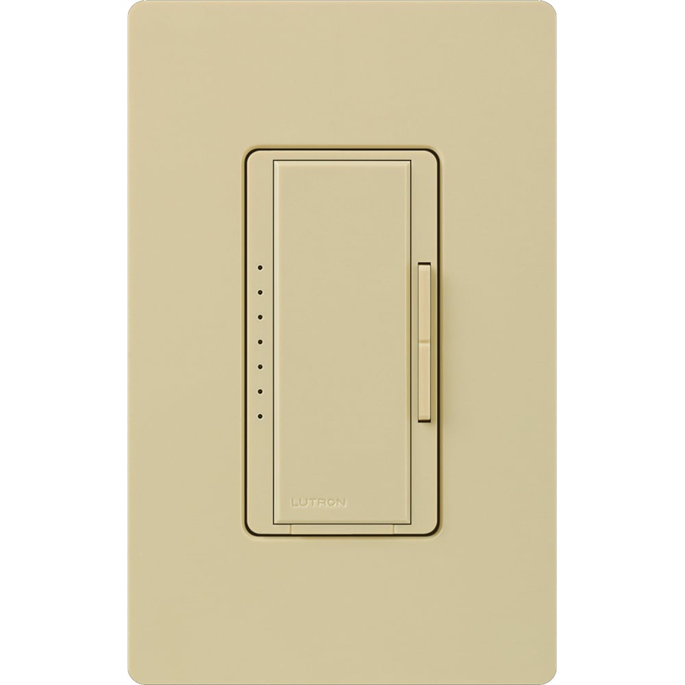 Lutron MA-1000H-IV Maestro 1000W Incandescent / Halogen Single Pole/Multi-Location Dimmer - Finish: Ivory