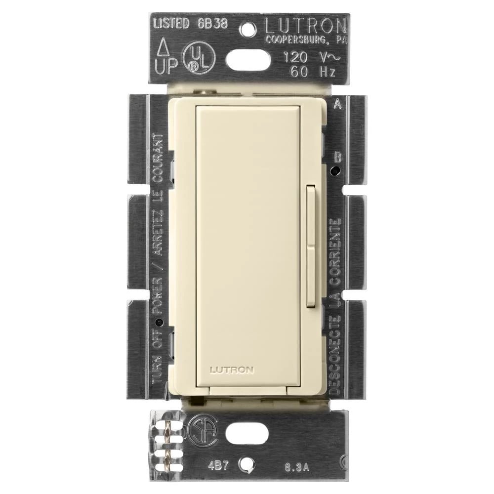 Lutron MA-RH-AL Maestro Companion Dimmer Switch - Multi-Location Dimmer for Maestro Dimmers/Timers/Sensors - Finish: Matte Almond