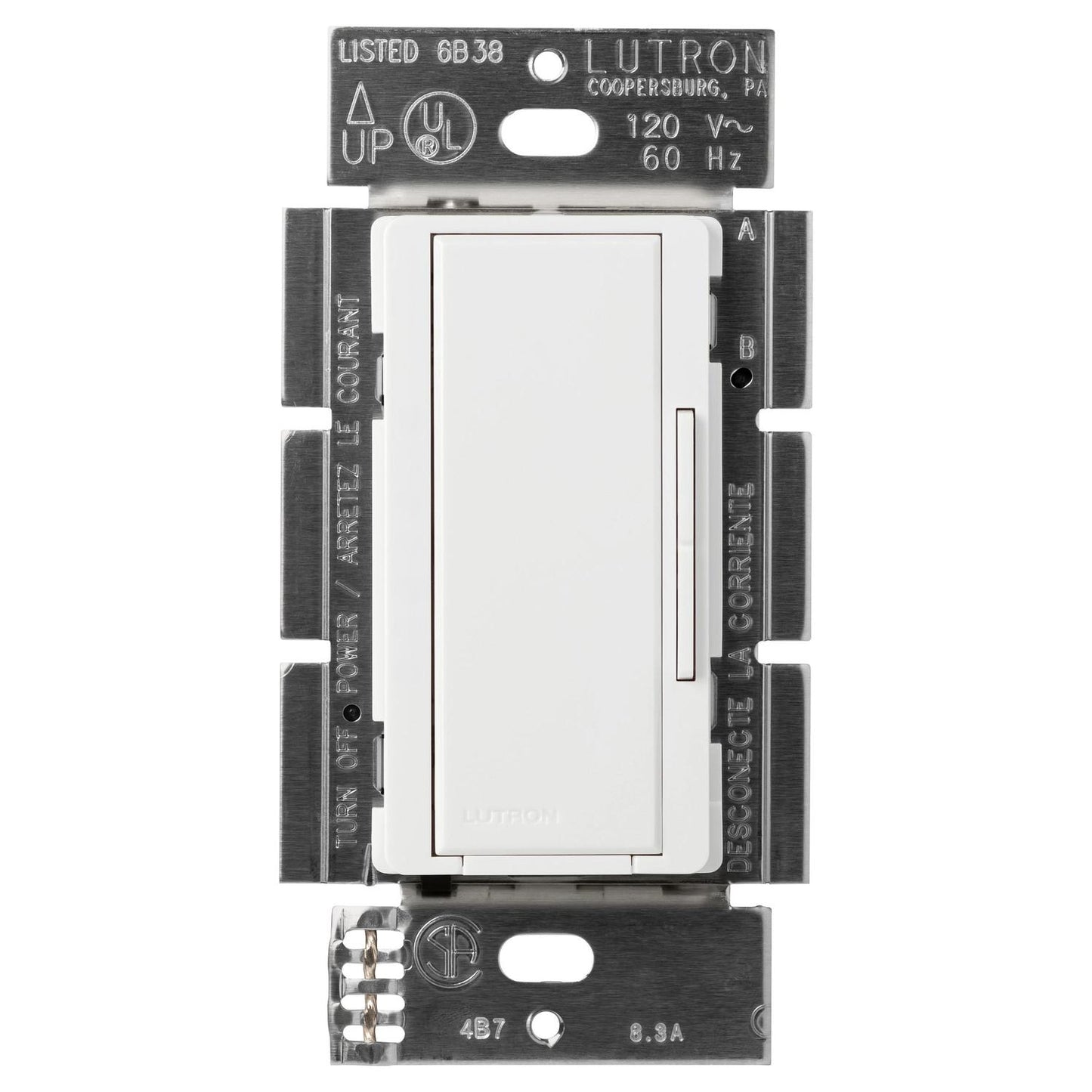 Lutron MA-RH-WH Maestro Companion Dimmer Switch - Multi-Location Dimmer for Maestro Dimmers/Timers/Sensors - Finish: Matte White