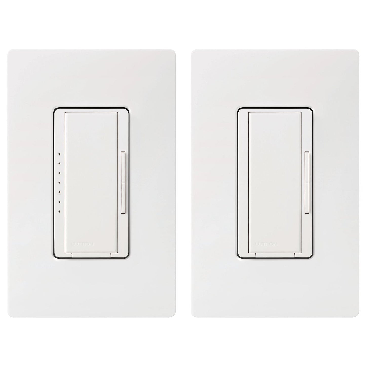 Lutron MACL-153M-RHW-WH Maestro LED Dimmer Switch - 150W LED - 120V - Single Pole/Multi-Location - Finish: Matte White