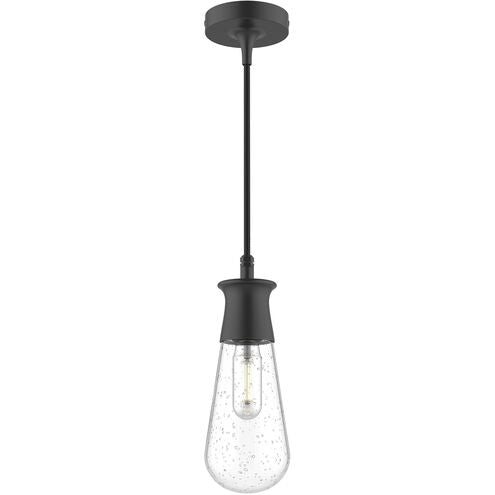 Alora Mood EP464001BKCB Marcel 1 Light 4.38 inch Textured Black Exterior Pendant