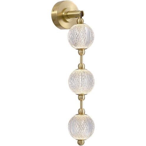 Alora Lighting WV321003NB-UNV-010 Marni LED 23.75 inch Natural Brass Bath Vanity Light Wall Light