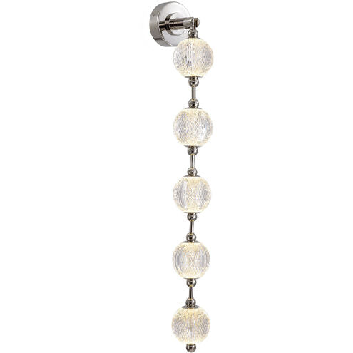 Alora Lighting WV321005PN-UNV-010 Marni LED 38.25 inch Polished Nickel Bath Vanity Light Wall Light