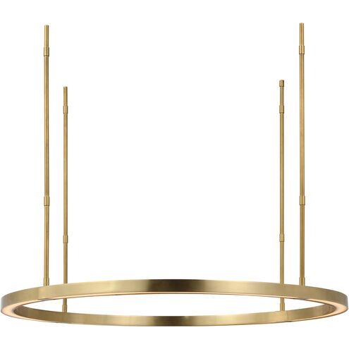 Visual Comfort Architectural MDCH53827HAB Modern Mick De Giulio Stagger 1 Light 30 inch Hand Rubbed Antique Brass Chandelier Ceiling Light