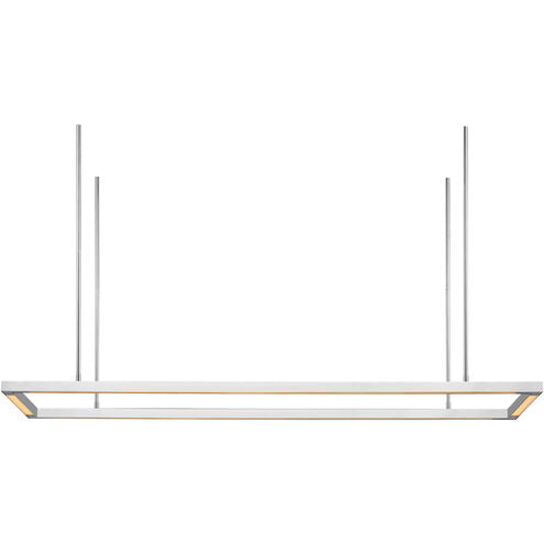 Visual Comfort Architectural MDLS18727PSS Mick De Giulio Stagger Halo 50 Uplight Linear 50W Polished Stainless Steel LED Chandelier 2700K