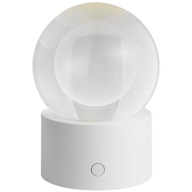 Visual Comfort Modern Collection SLTB27427W Mina 5.5" LED Rechargeable Outdoor Table Lamp 2700K Matte White