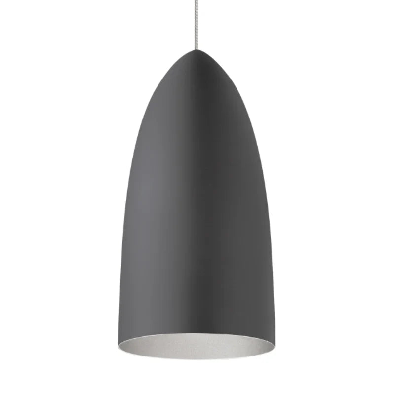 Visual Comfort Architectural 700MOSIGMYLS Mini Signal 4" Monorail Pendant Rubberized Gray/Platinum Finish