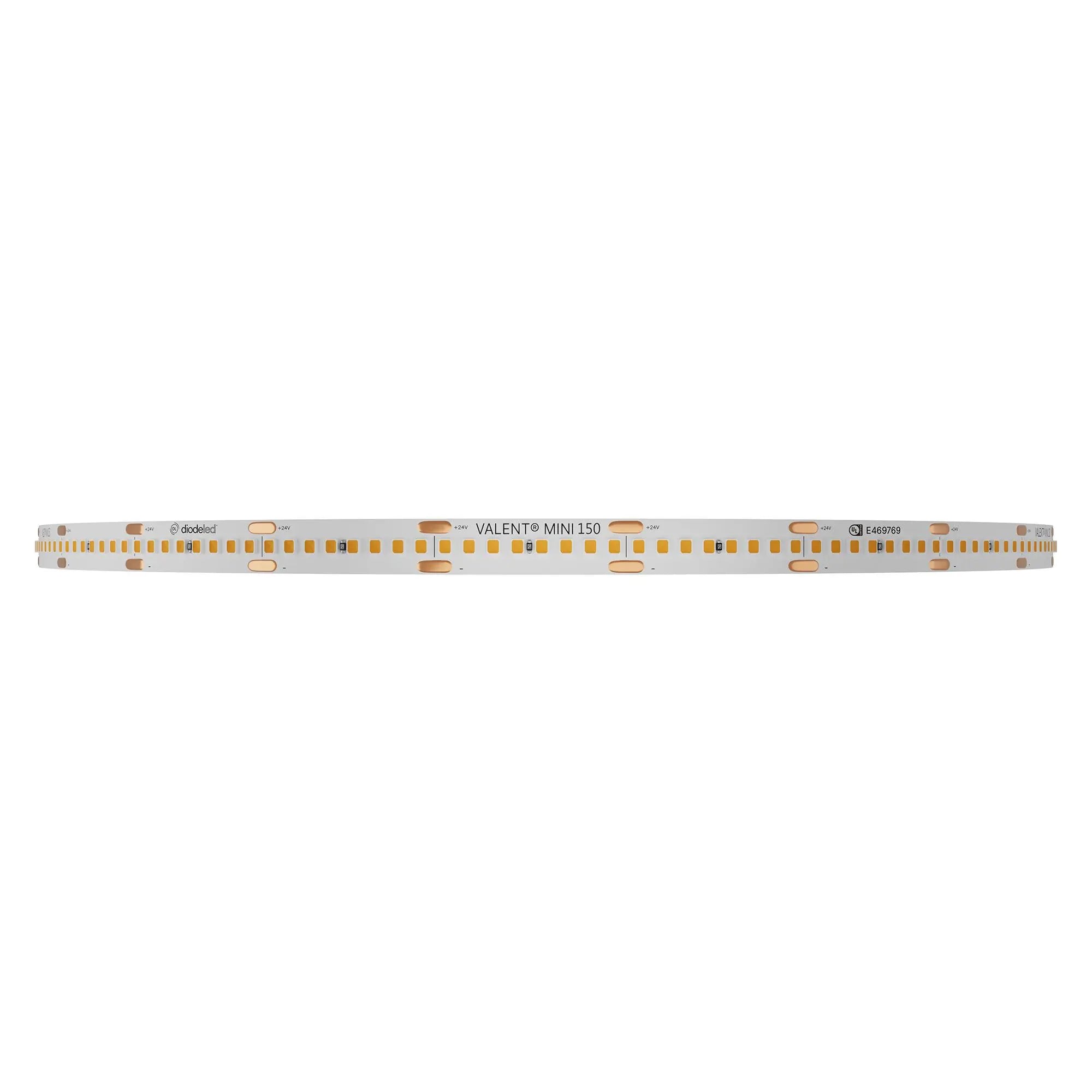 Diode LED DI-24V-VL8MN3-40-016 VALENT Mini 8MM 16FT Reel LED Tape Light - CCT: 4000K - 24V - 2.93W / FT