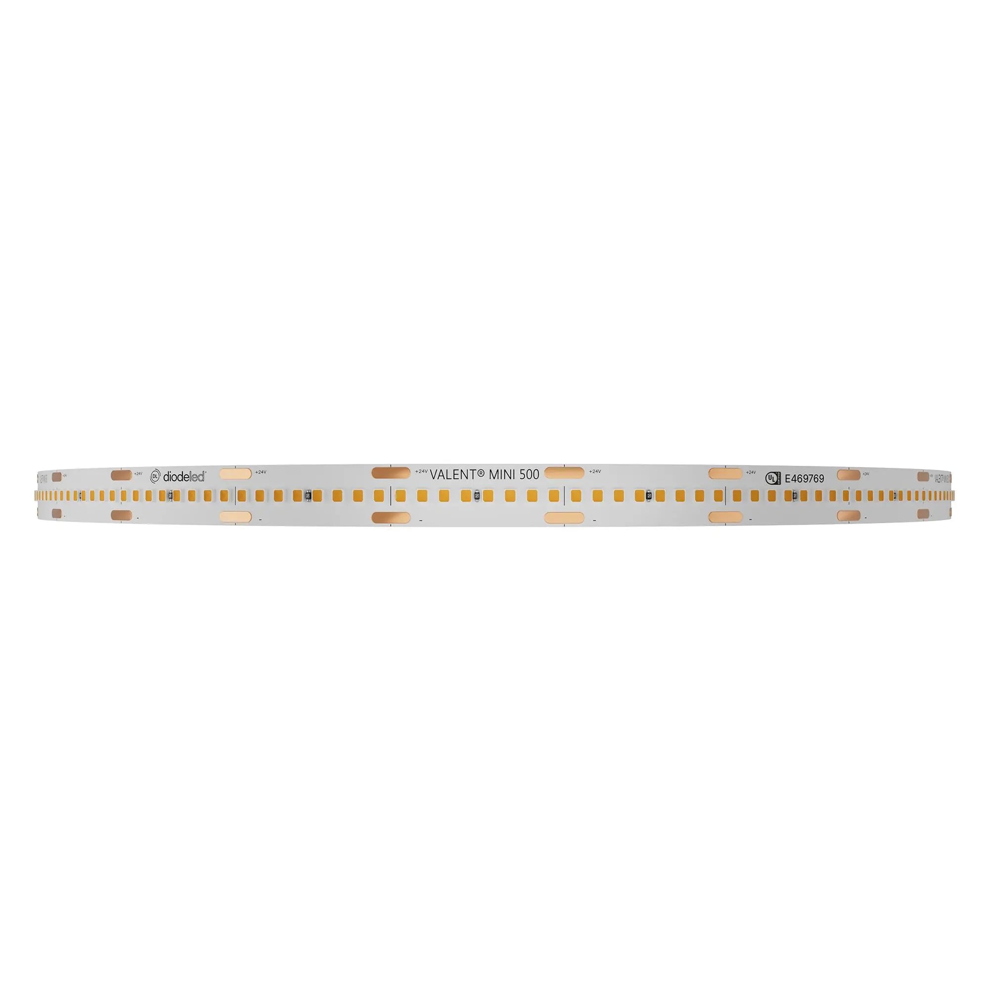 Diode LED DI-24V-VL10MN5-22-100 100 ft Reel VALENT Mini LED Tape Light - Color Temperature: 2200K