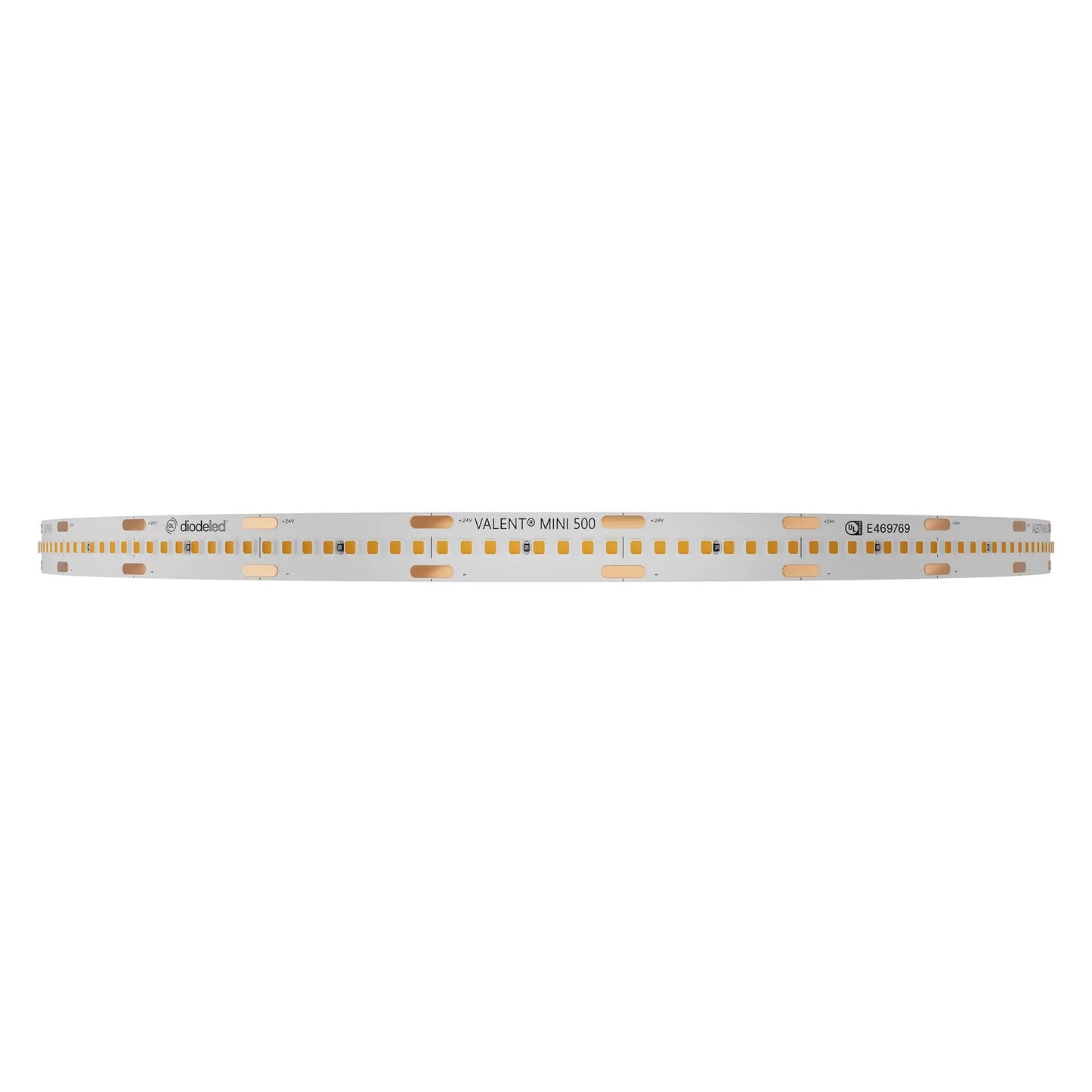 Diode LED DI-24V-VL10MN5-24-100 100 ft Reel VALENT Mini LED Tape Light - Color Temperature: 2400K