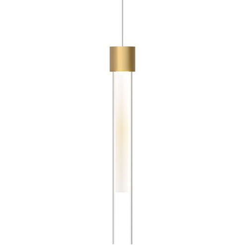 Visual Comfort Modern Collection 700MPLNGFNB-LED930 Mini Linger LED 12" Pendant Natural Brass 3000K