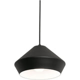 AFX Lighting MLOP10MBBK 60W LED Milo Pendant Light, 1-Light, E26, 120V, Black