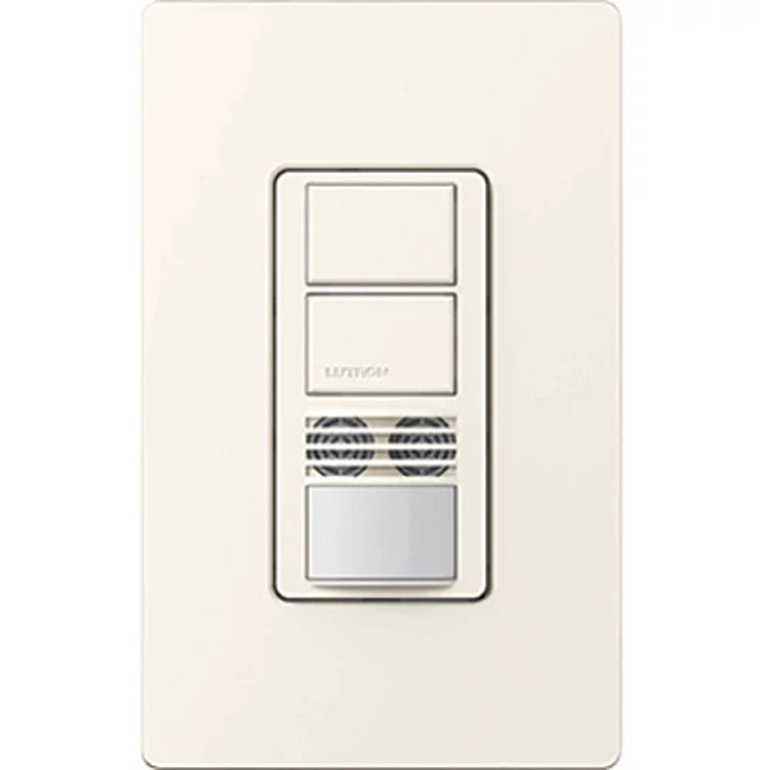 Lutron MS-A202-BI Maestro Dual-Circuit Dual-Technology Occupancy Single Pole Sensor Switch - 120-277V - Finish: Biscuit