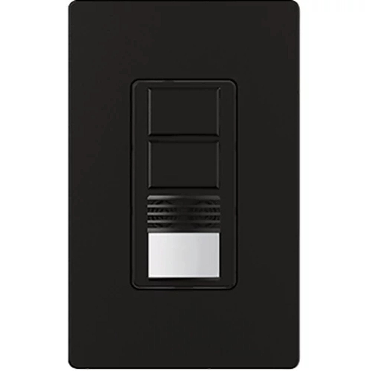 Lutron MS-A202-MN Maestro Dual-Circuit Dual-Technology Occupancy Single Pole Sensor Switch - 120-277V - Finish: Midnight