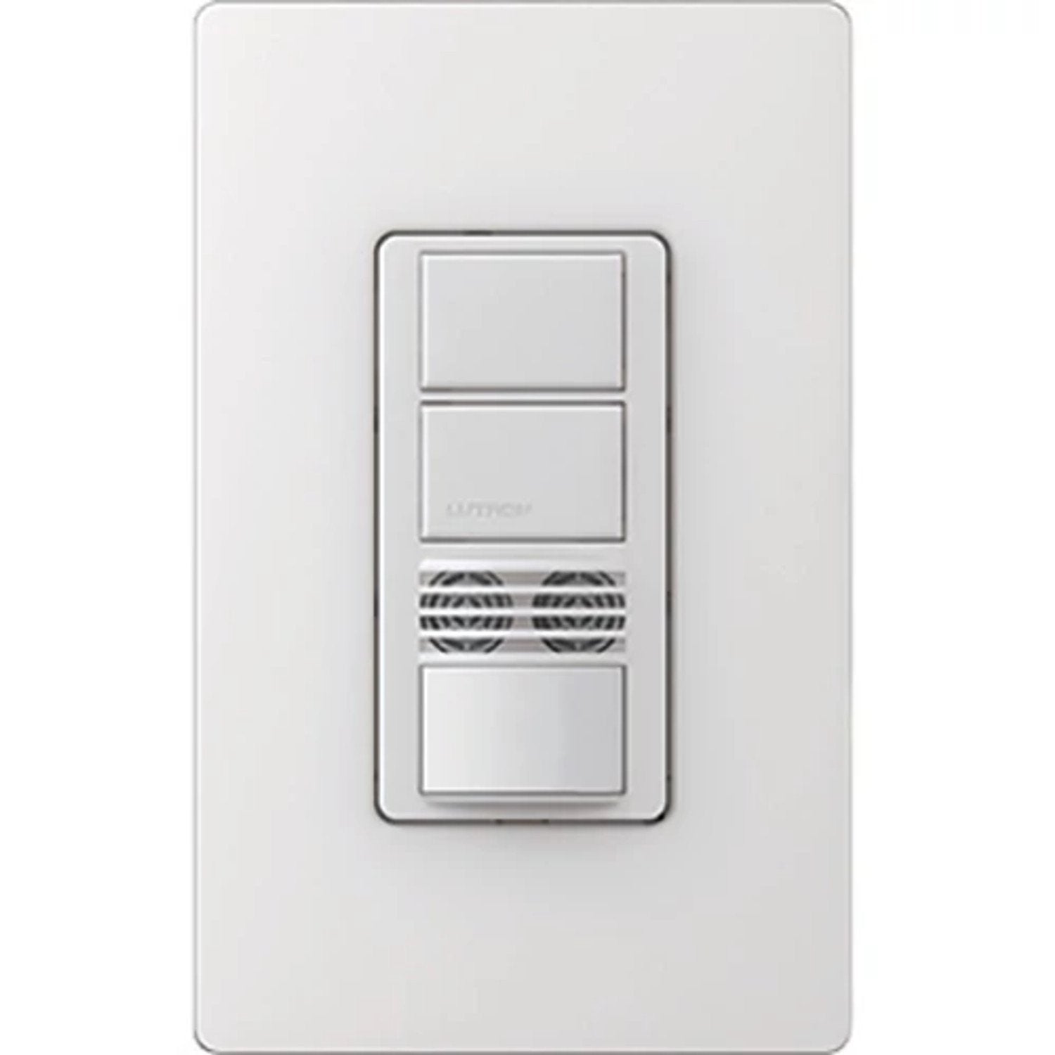 Lutron MS-A202-SW Maestro Dual-Circuit Dual-Technology Occupancy Single Pole Sensor Switch - 120-277V - Finish: Snow