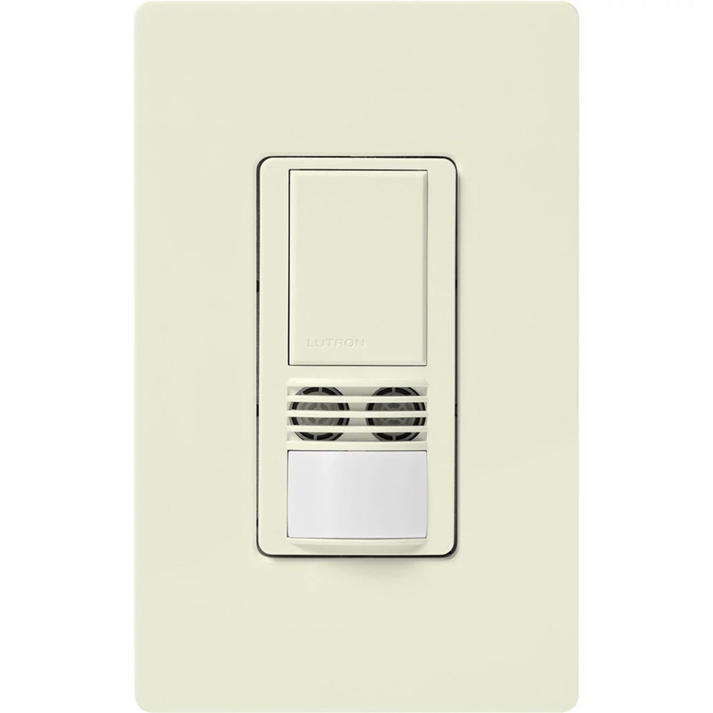 Lutron MS-B102-V-BI Maestro Dual-Technology Vacancy Motion Single Pole/3-Way Sensor Switch - 120-277V - Finish: Biscuit