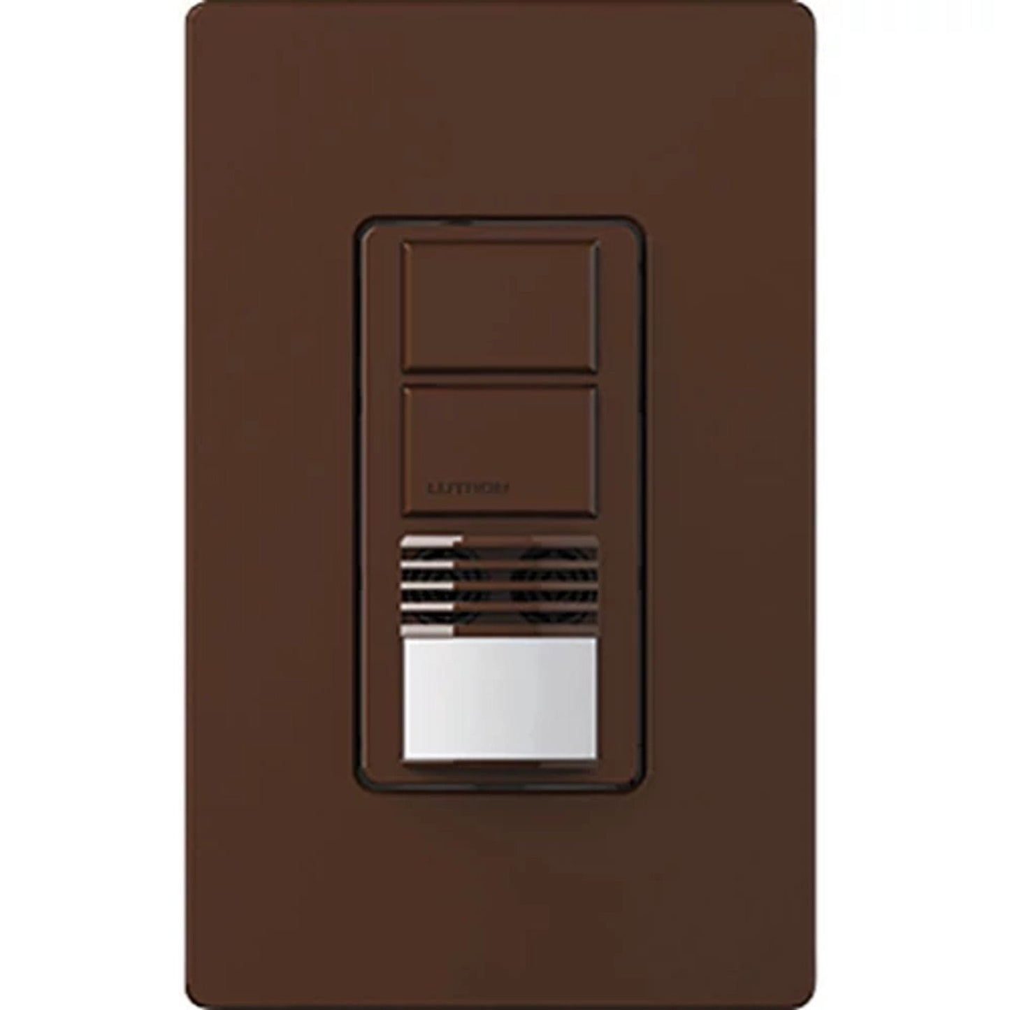 Lutron MS-B202-BR Maestro Dual Circuit Dual-Technology Motion Single Pole And 3-Way Sensor Switch - 120-277V - Finish: Brown