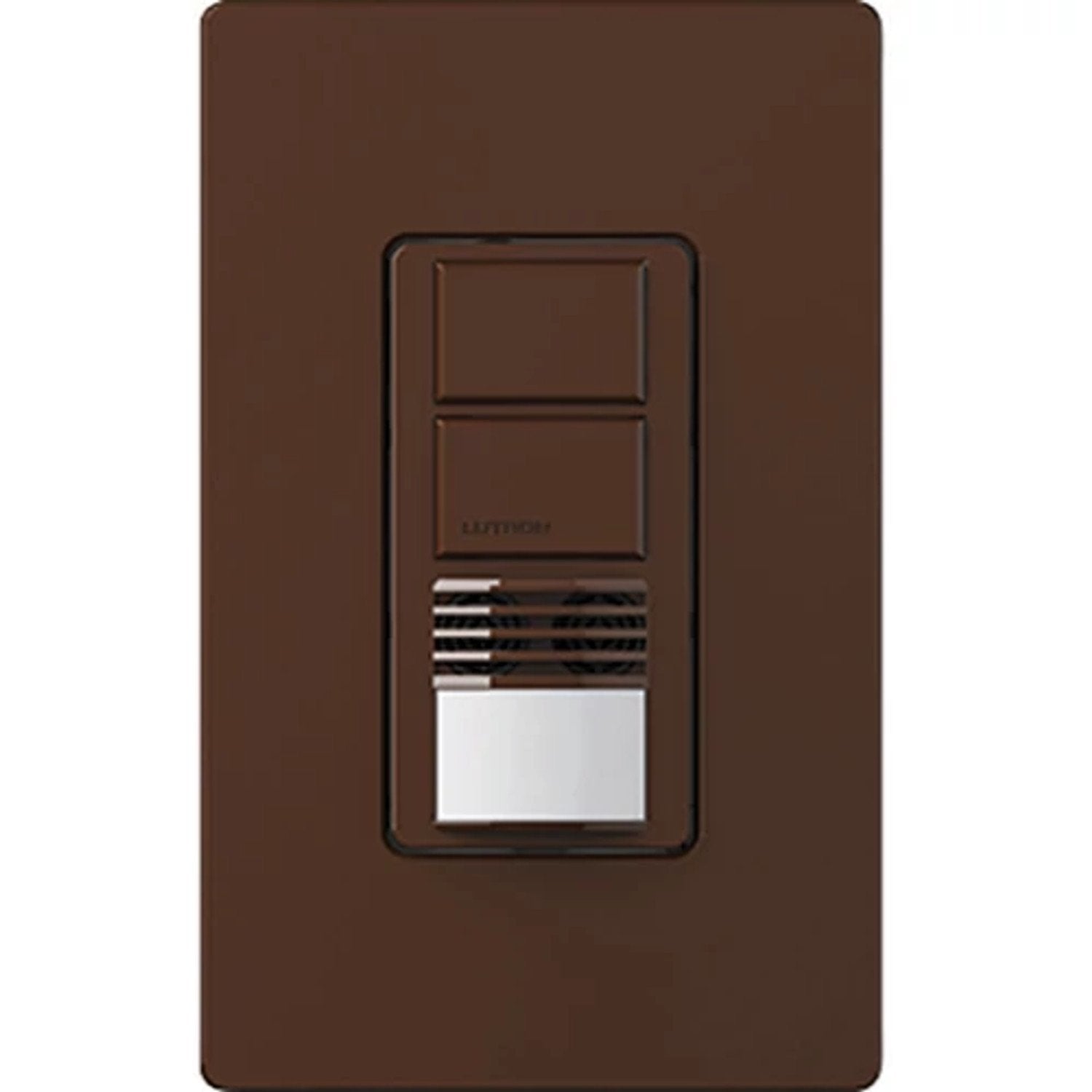 Lutron MS-B202-BR Maestro Dual Circuit Dual-Technology Motion Single Pole And 3-Way Sensor Switch - 120-277V - Finish: Brown