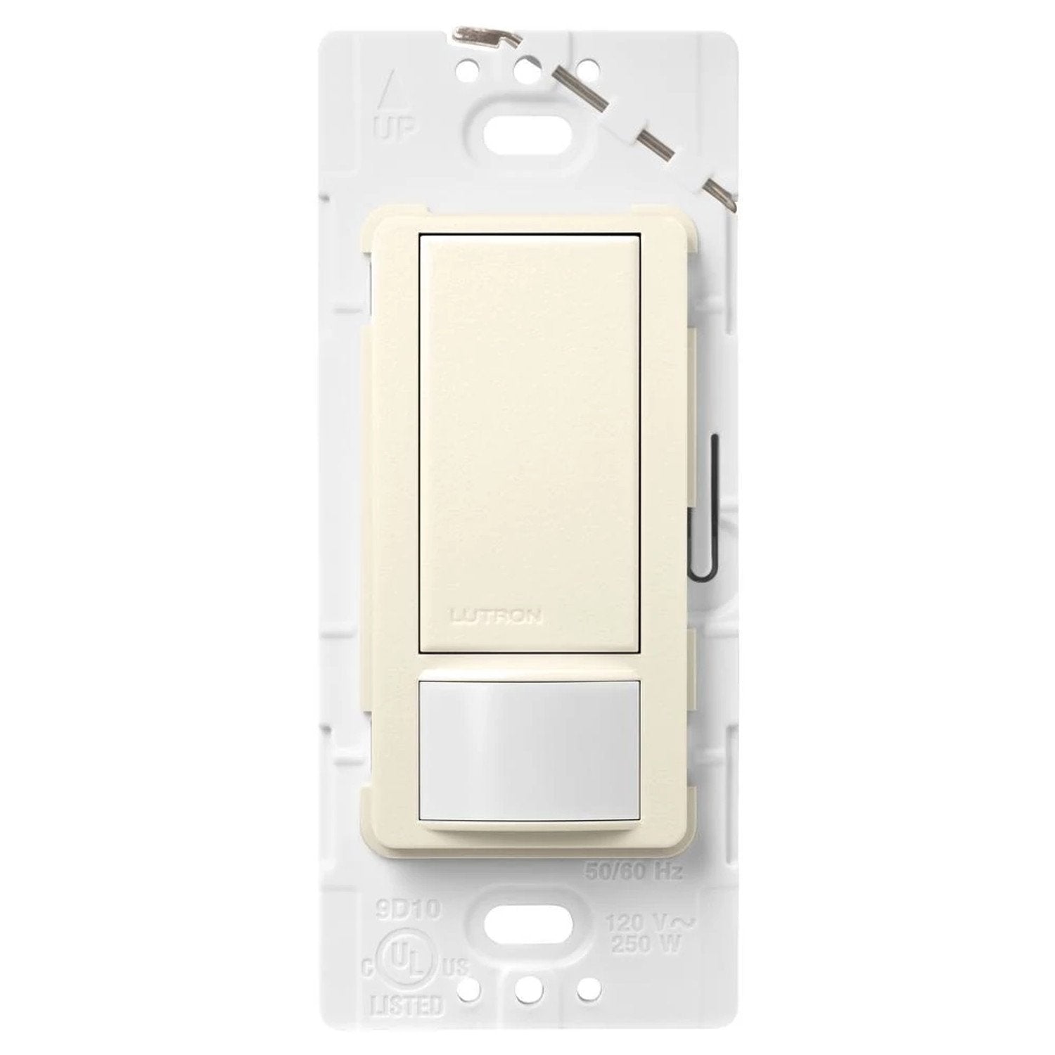 Lutron MS-OPS5M-BI Maestro Occupancy Motion Single Pole/3-Way Sensor Switch - 5A Light/3A Fan - Ground or Neutral Required - 120V - Finish: Biscuit