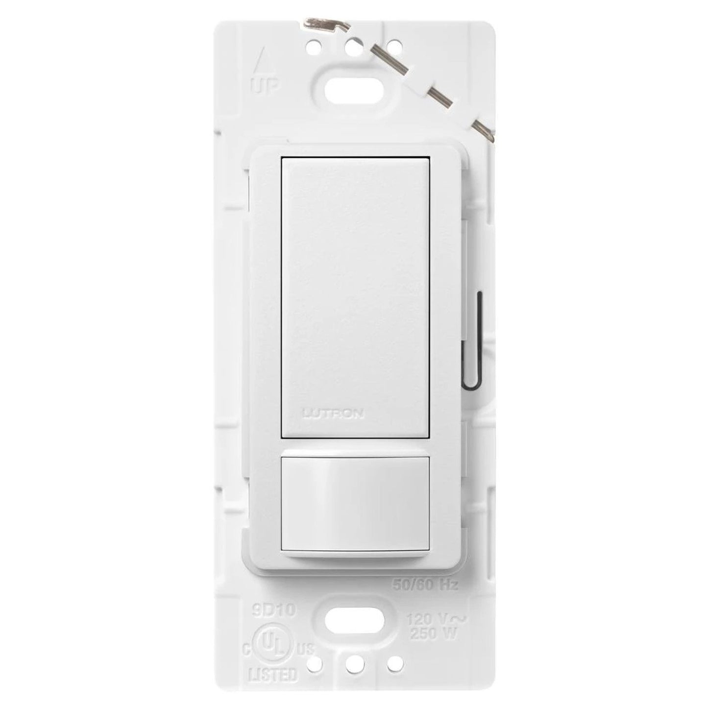Lutron MS-OPS5M-SW Maestro Occupancy Motion Single Pole/3-Way Sensor Switch - 5A Light/3A Fan - Ground or Neutral Required - 120V - Finish: Snow