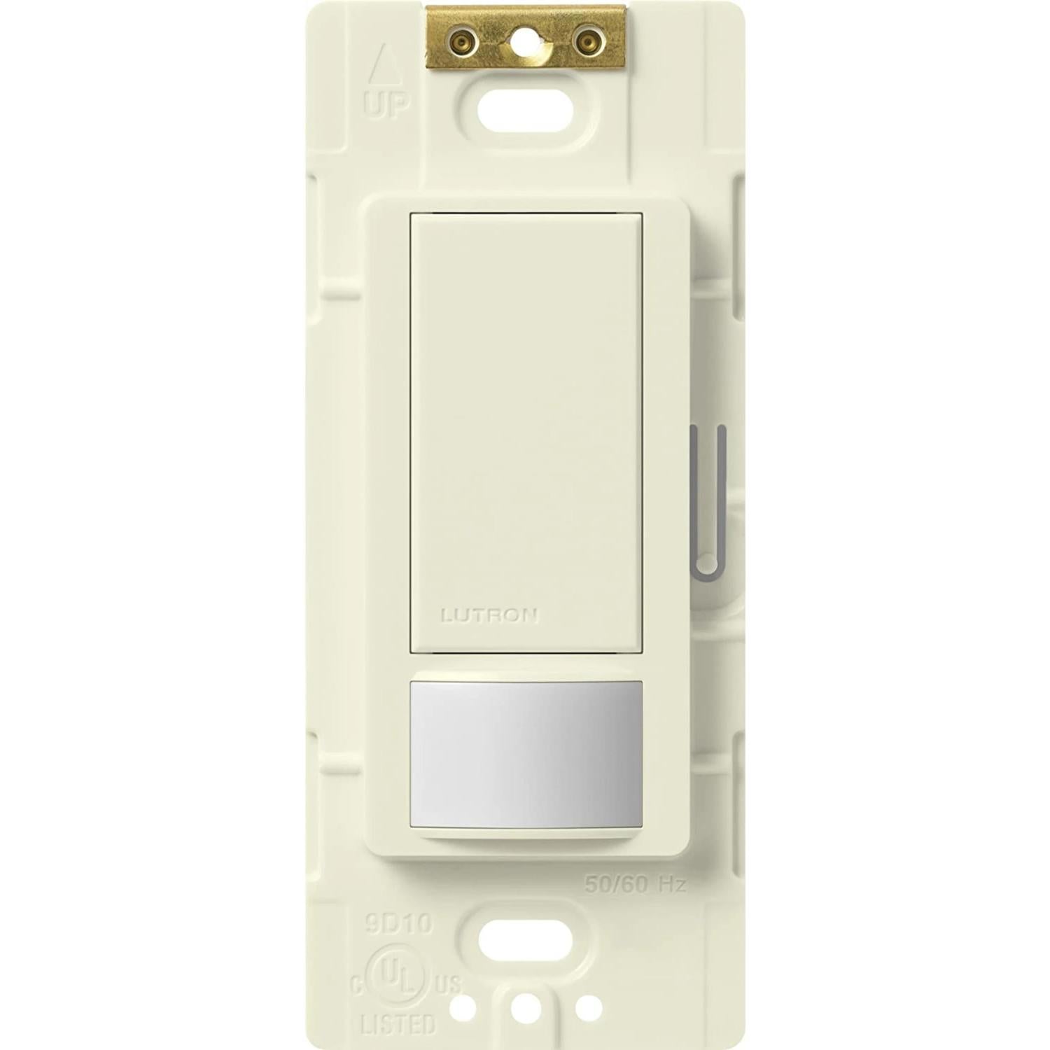 Lutron MS-OPS6M2-DV-BI Maestro Occupancy Motion Single/Multi-Location Sensor Switch - 6A Light, 3A Fan - Ground or Neutral Required - 120-277V - Finish: Biscuit