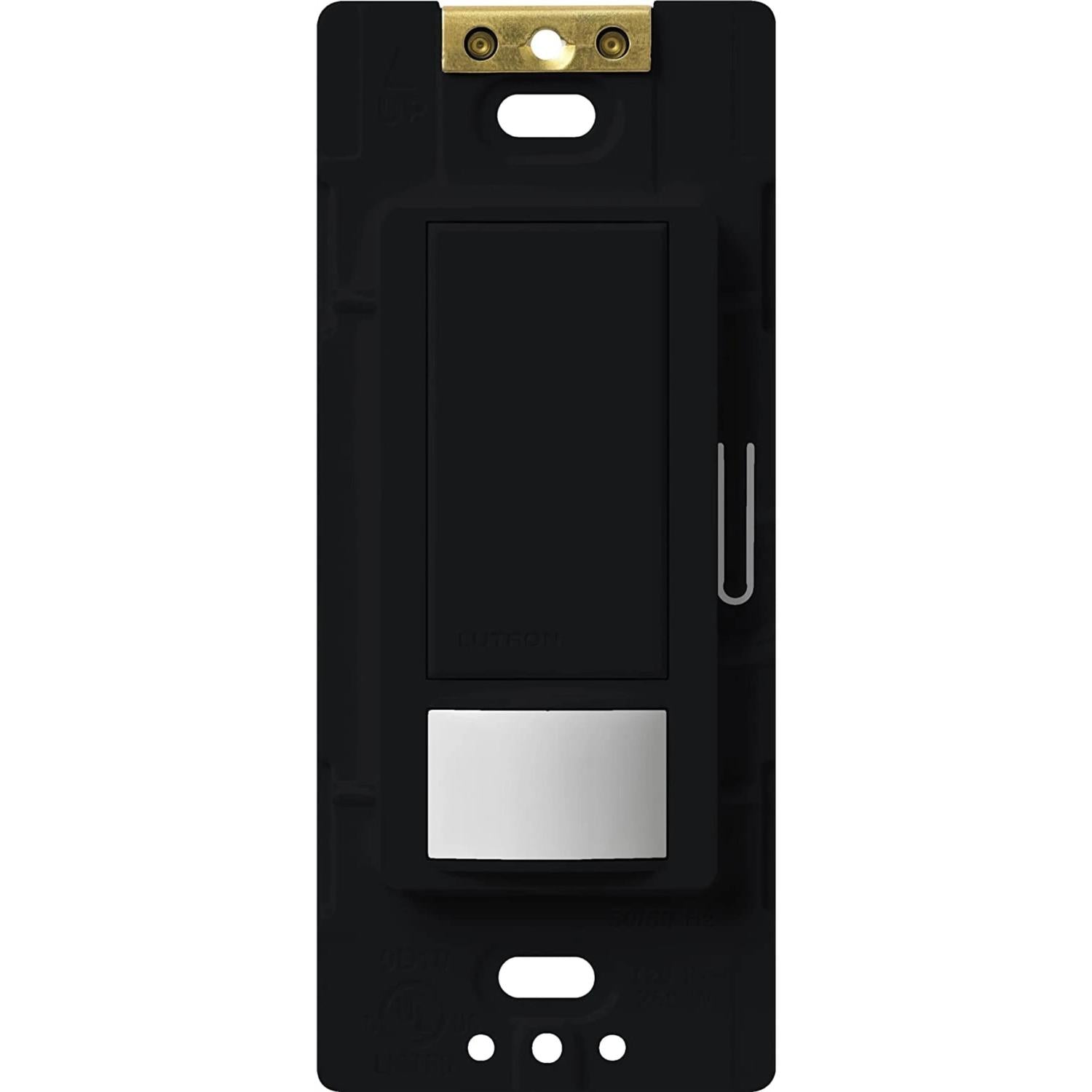 Lutron MS-OPS6M2-DV-MN Maestro Occupancy Motion Single/Multi-Location Sensor Switch - 6A Light, 3A Fan - Ground or Neutral Required - 120-277V - Finish: Midnight
